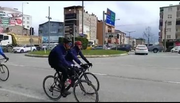 Çanakkale için yola çıkan bisiklet grubu Bursa'dan geçti