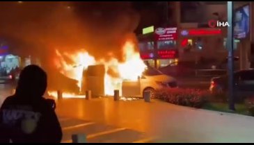 Bursa'da VIP araç alev topuna döndü&nbsp;