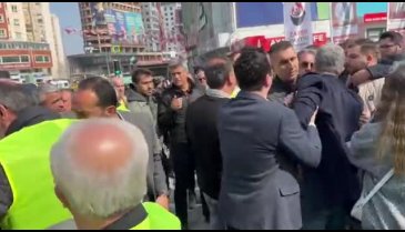 İYİ Parti basın açıklamasında tartışma çıktı