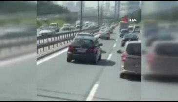 İstanbul'da makas atan sürücüye para cezası