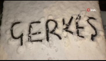 Çankırı'da mart karı: İlçe beyaza büründü