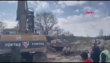 Tekirdağ'da hızlı tren hattı çalışmalarında göçük meydana geldi! -2