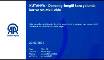 Domaniç-İnegöl yolunda kar ve sis etkisini gösterdi!