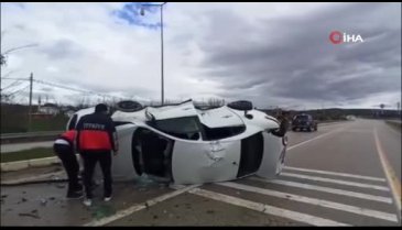 Elazığ'da otomobil takla attı: 1 yaralı