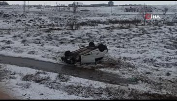 Bitlis'te otomobilin takla atması sonucu 1 kişi yaralandı