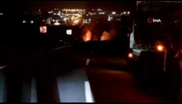 Bursa'da azot yüklü tanker şarampole devrilerek patladı! 1 ölü
