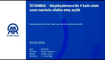İstanbul'da otele uzun namlulu silahla ateş edildi