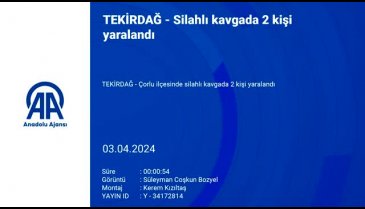 Tekirdağ'da sokak ortasında silahlı kavga! 2 yaralı