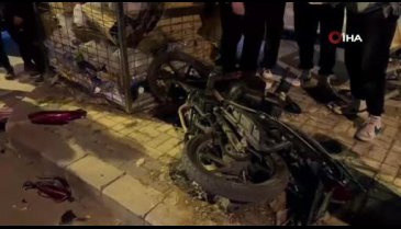 Bursa'da ağabey ve kardeşin bulunduğu motosiklet, otomobille çarpıştı