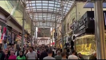 Bursa Kapalı Çarşı'da Bayram yoğunluğu!