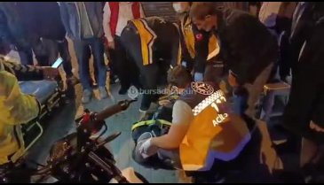 Bursa'da motosiklet kazasında 1 kişi yaralandı!
