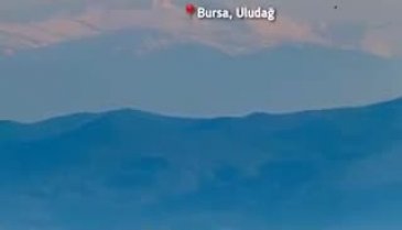 İstanbul'da Uludağ manzarası!