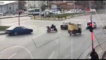 Kırıkkale'de otomobiliyle drift atarak kırmızı ışık ihlali yapan sürücüye ceza