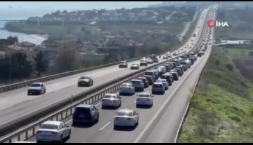 Tekirdağ'a bayramın 1. gününde tatilci akını