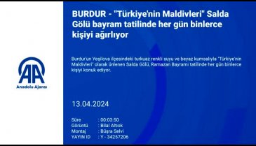 "Türkiye'nin Maldivleri" Salda Gölü bayram tatilinde her gün binlerce kişiyi ağırlıyor