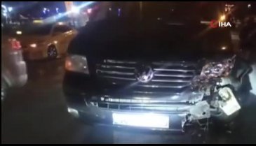 Ankara'da alkollü sürücü, trafik ışıklarında bekleyen araçlara çarptı
