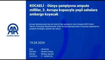 Ampute Milli Futbol Takımı teknik direktörü İsmail Temiz: Fransa'ya şampiyon gidip şampiyon döneceğiz