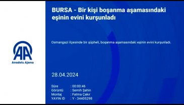Bursa'da bir kişi boşanma aşamasındaki eşinin evini kurşunladı