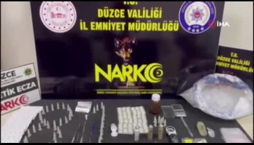 Düzce'de uyuşturucu madde imalatı yapmak suçundan 1 kişi gözaltına alındı