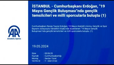 Cumhurbaşkanı Erdoğan 19 Mayıs'ta milli sporcular ve gençlerle bir araya geldi -2