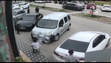 Darp edilen kuryenin dehşet saçtığı anlar ortaya çıktı