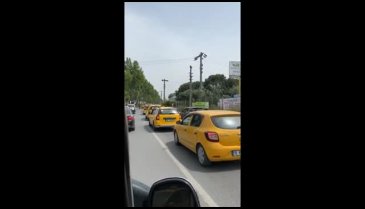 Mudanyalı taksicilerden kontak kapatma eylemi!
