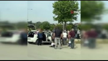 Bursa'da takla atan otomobilde 2 kişi yaralandı