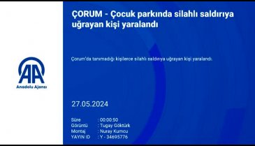Çorum'da çocuk parkında silahlı saldırı!