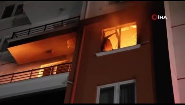 Aksaray'da eşiyle tartışan şahıs evini ateşe verdi