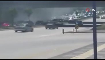 Ankara'da düğün konvoyundaki araç trafiği birbirine kattı
