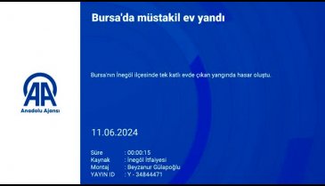 Bursa'da müstakil evde yangın!