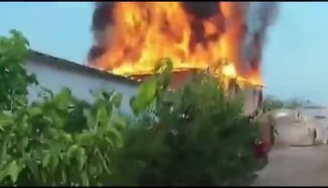 Bursa'da sera işçilerinin kaldığı evde yangın&nbsp;