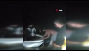 Denizin ortasında can pazarı: Zamanla yarıştılar