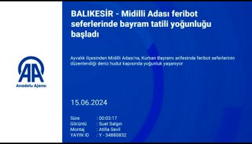 Midilli Adası feribot seferlerinde bayram tatili yoğunluğu başladı
