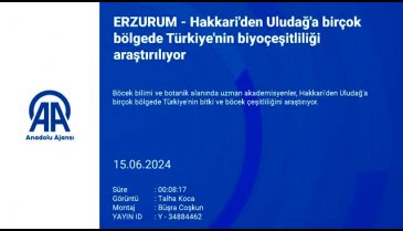 Hakkari'den Uludağ'a birçok bölgede Türkiye'nin biyoçeşitliliği araştırılıyor
