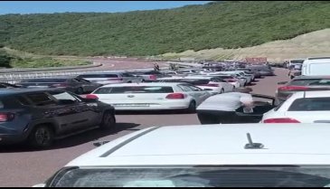 Bursa'da bir tarafta kaza bir tarafta orman yangını!