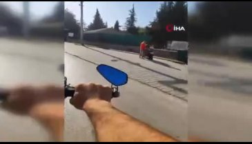 Bursa'da aynasını kıran motosikletliye silah çekti