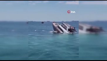 İstanbul- Ahırkapı açıklarında tekne battı!