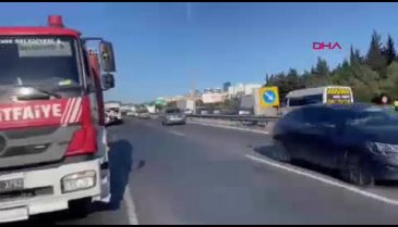 TEM Otoyolu'nda zincirleme kaza meydana geldi