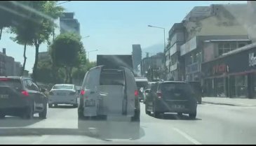 Bursa'da tehlikeli yolculuk