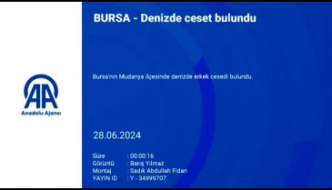 Bursa'da denizde erkek cesedi bulundu!