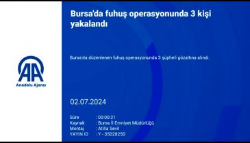 Bursa'da fuhuş operasyonunda 3 kişi yakalandı