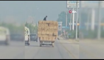 Bursa'da tehlikeli yolculuk kamerada