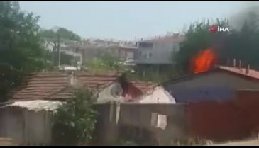 Bursa'da bir evde yangın çıktı!