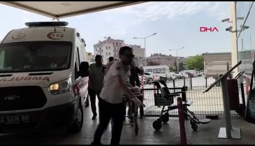Bursa'da iş makinesinin kepçesinin çarptığı Miraç'ın parmağı koptu