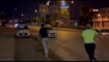 Bursa'da 'dur' ihtarına uymadı, yakalanınca "Araba istop etti" dedi