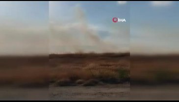 Nevşehir'de yangın sonrasında 25 dönüm arpa ekili alan küle döndü