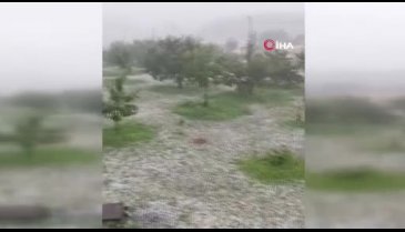 Keles'te dolu etkili oldu
