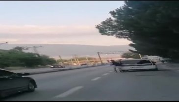 Bursa'da tehlikeli yolculuk