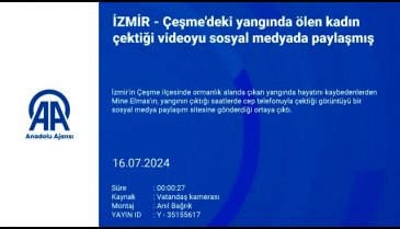 İzmir'de çıkan yangında hayatını kaybedenlerden Mine'nin görüntüsü ortaya çıktı